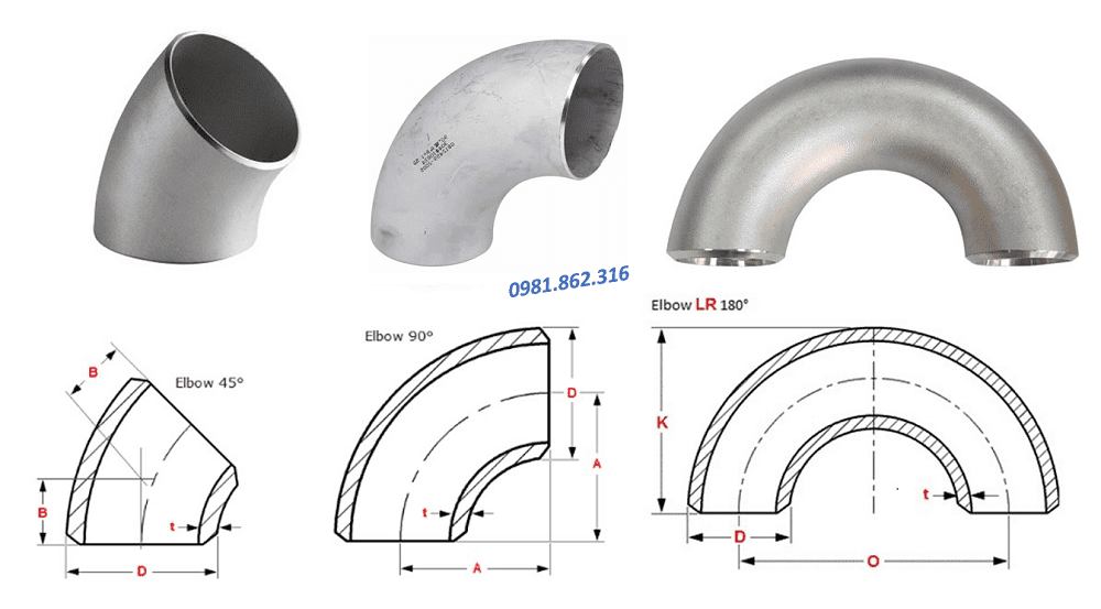 Cút hàn inox 6