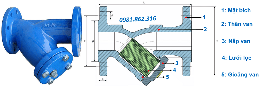 Van y lọc mặt bích 5